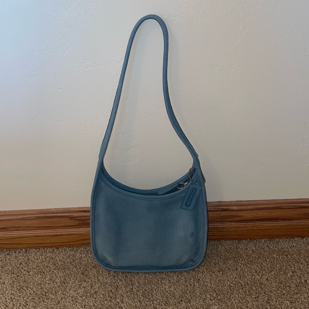 Vintage Coach Ergo Mini Nubuck in the color Glacier